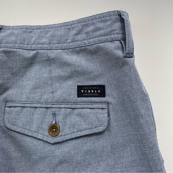 VISSLA Men's Blue Gray Fin Rope Hybrid 19.5" Walkshort Surf Short Size 31 - Picture 5 of 8